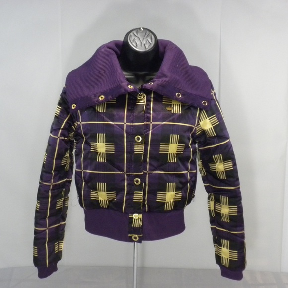 purple and gold adidas jacket